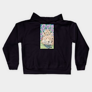 Fox family Kids Hoodie